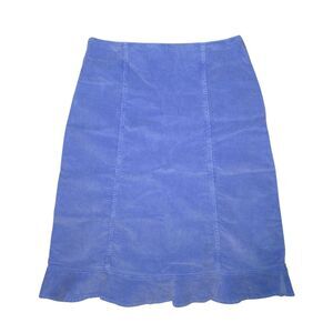 Fresh Produce Nwt Peri Blue Micro Corduroy A-line Skirt Size Medium E613